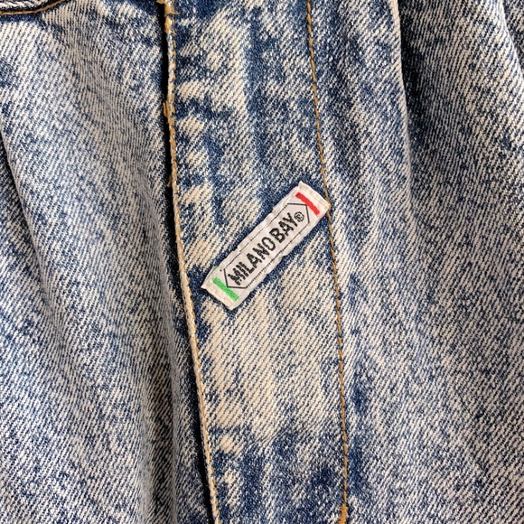 Milano Bay Acid Wash Overalls Sz 10 - Picture 4 of 6